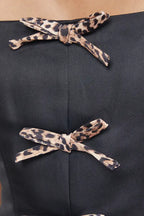 Satin Tie Front Corset Top