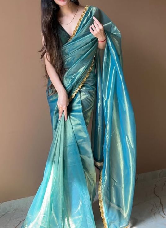 Pastel Organza Saree